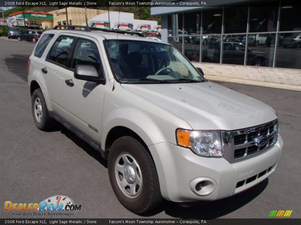 2008 Ford Escape XLS Light Sage Metallic / Stone Photo #2