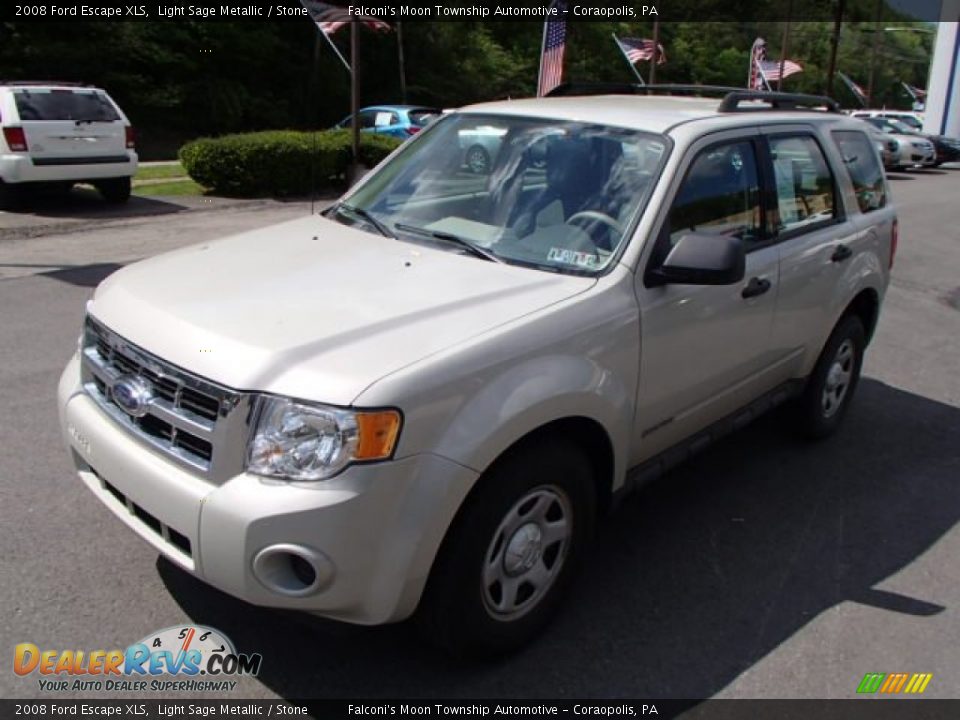 2008 Ford Escape XLS Light Sage Metallic / Stone Photo #4