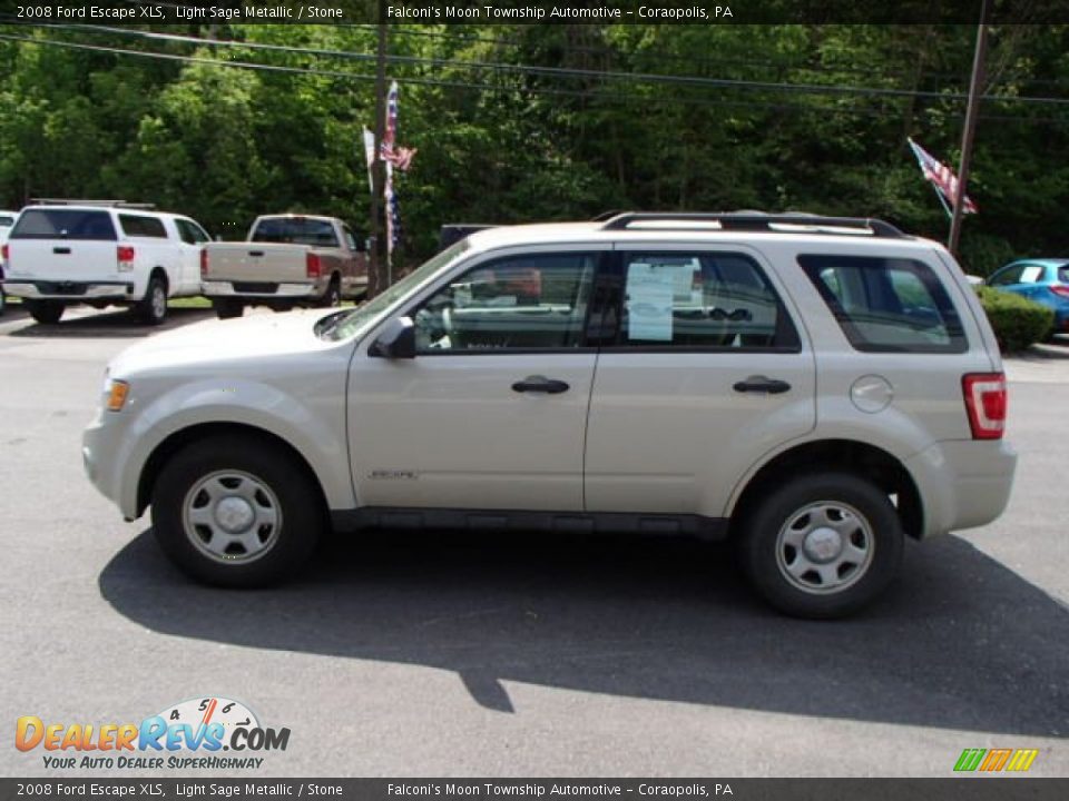 2008 Ford Escape XLS Light Sage Metallic / Stone Photo #5