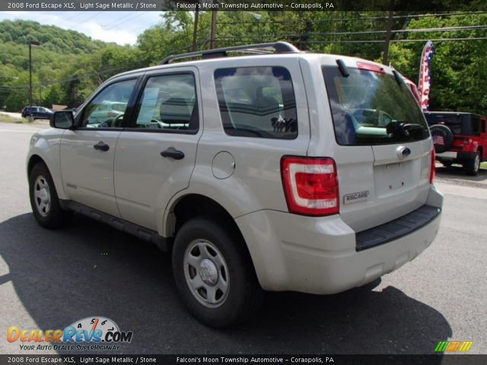 2008 Ford Escape XLS Light Sage Metallic / Stone Photo #6