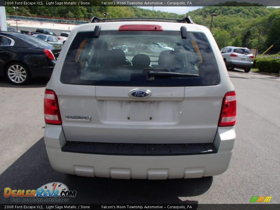 2008 Ford Escape XLS Light Sage Metallic / Stone Photo #7