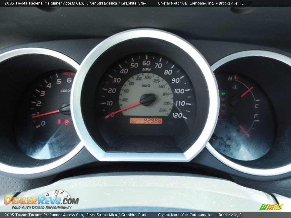 2005 Toyota Tacoma PreRunner Access Cab Silver Streak Mica / Graphite Gray Photo #18