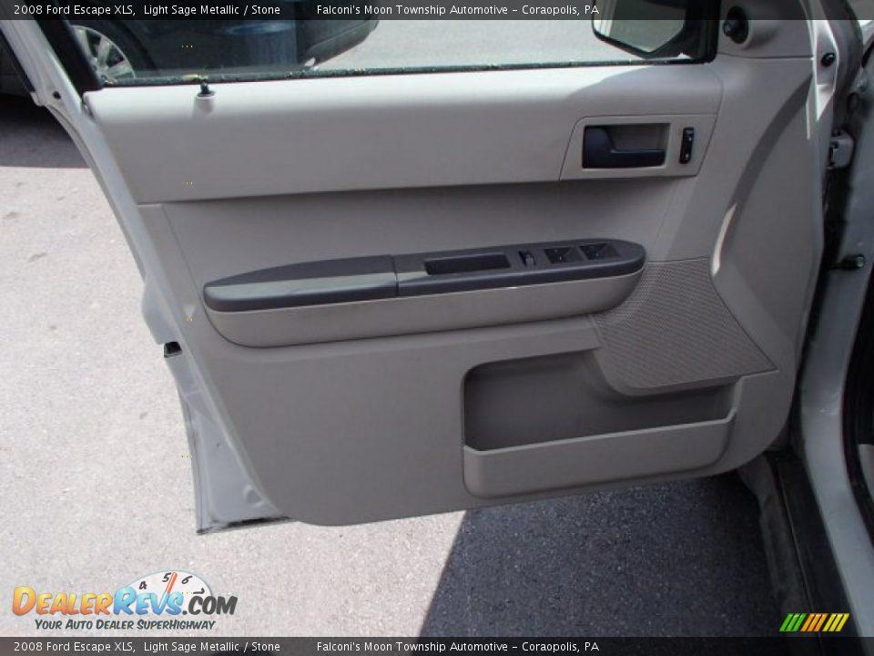 2008 Ford Escape XLS Light Sage Metallic / Stone Photo #12