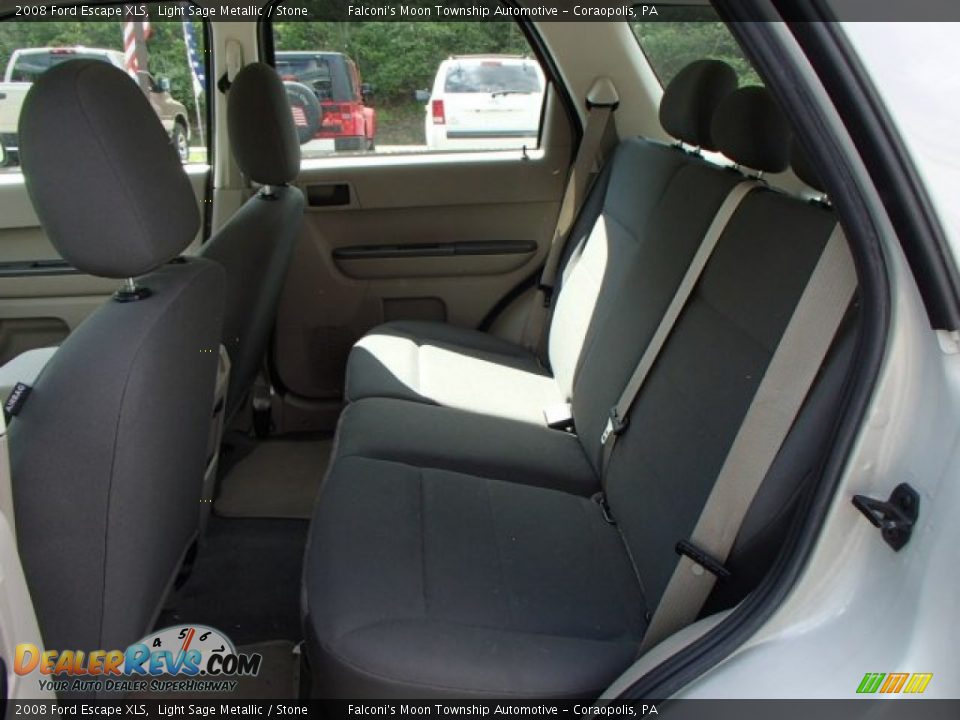 2008 Ford Escape XLS Light Sage Metallic / Stone Photo #13