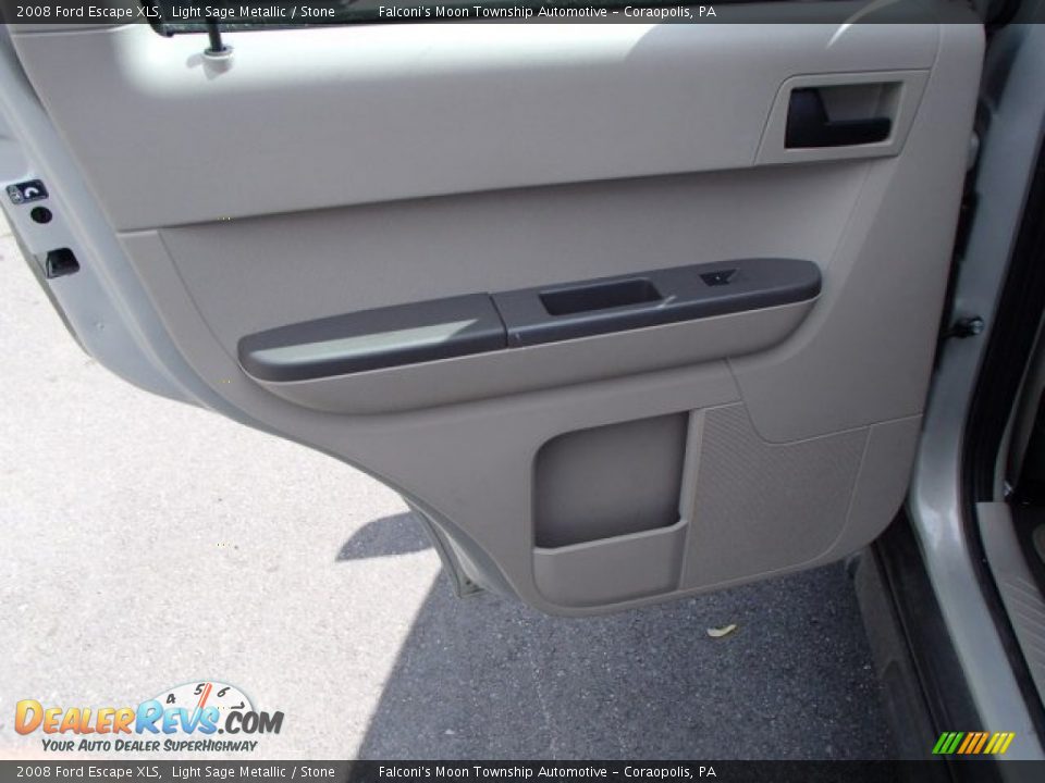 2008 Ford Escape XLS Light Sage Metallic / Stone Photo #14