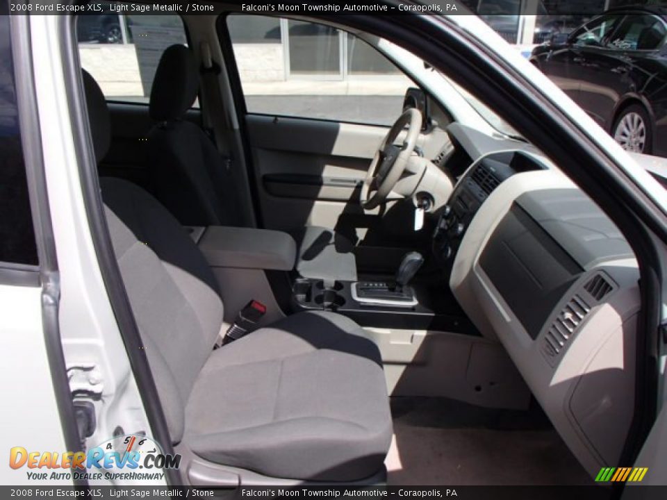 2008 Ford Escape XLS Light Sage Metallic / Stone Photo #16