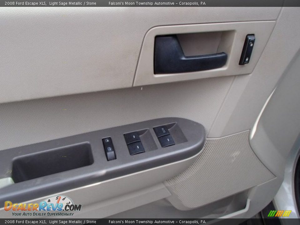 2008 Ford Escape XLS Light Sage Metallic / Stone Photo #17