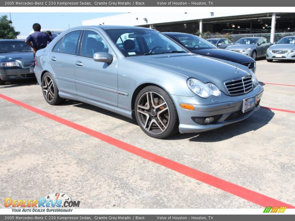 2005 Mercedes-Benz C 230 Kompressor Sedan Granite Grey Metallic / Black Photo #1