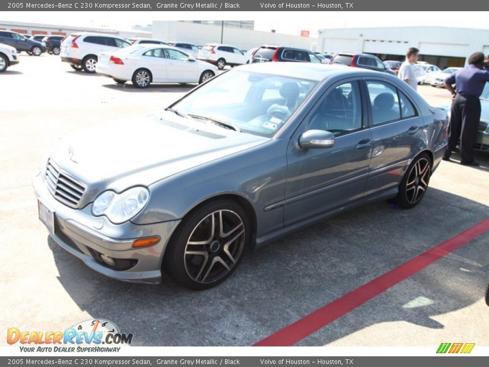 2005 Mercedes-Benz C 230 Kompressor Sedan Granite Grey Metallic / Black Photo #3