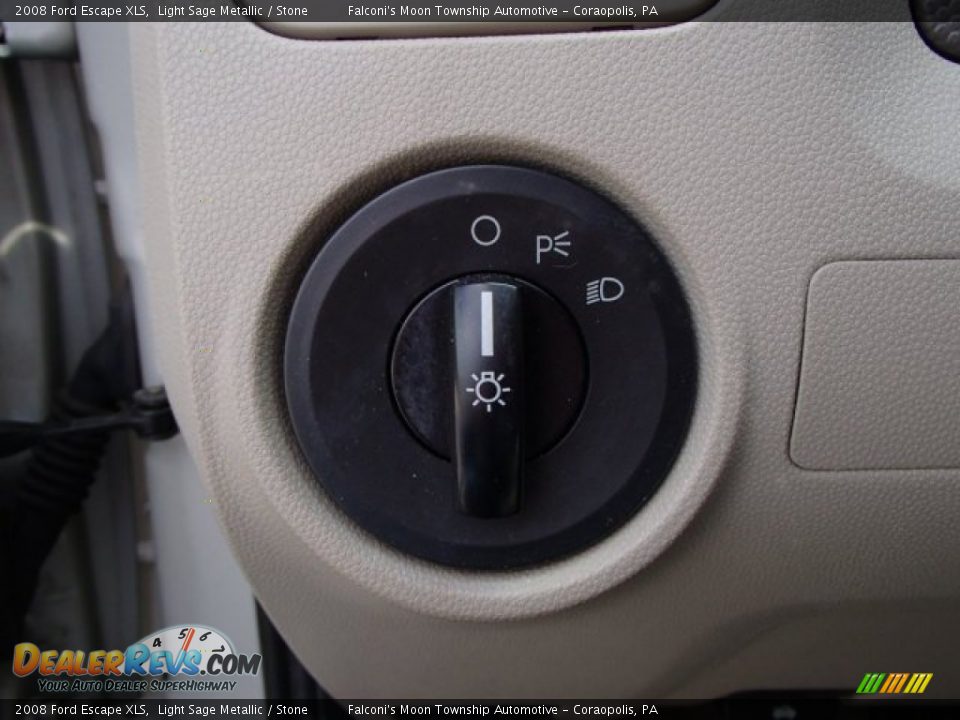 2008 Ford Escape XLS Light Sage Metallic / Stone Photo #23