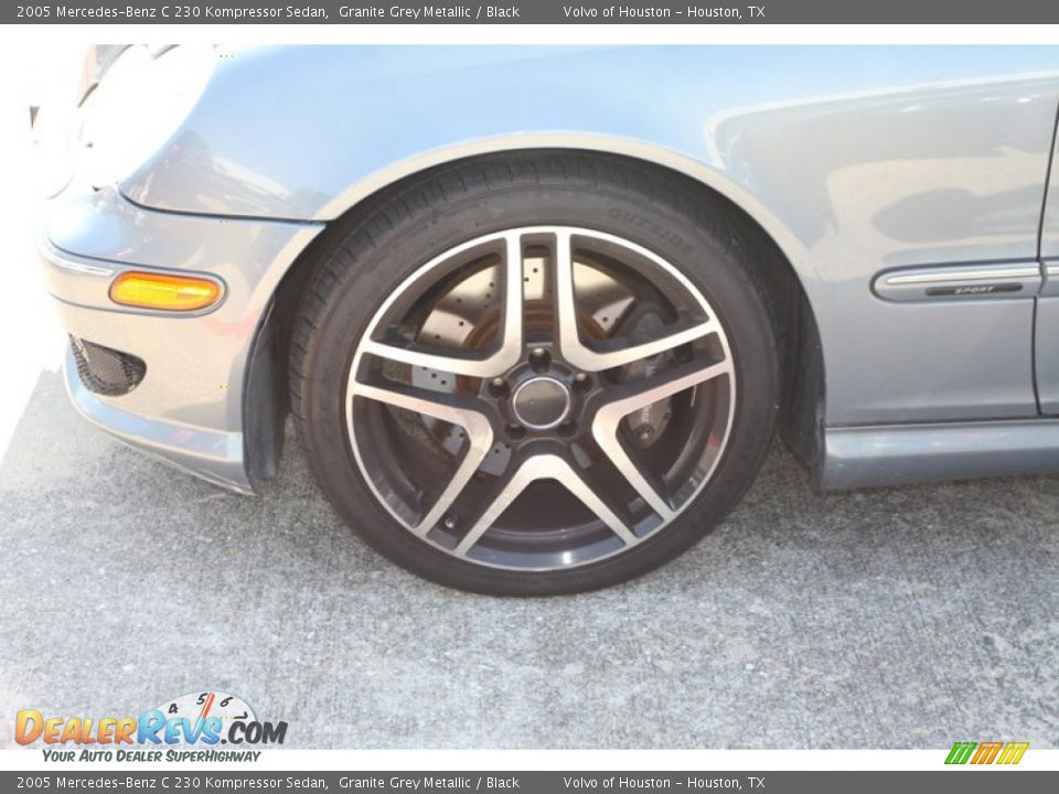 2005 Mercedes-Benz C 230 Kompressor Sedan Granite Grey Metallic / Black Photo #4