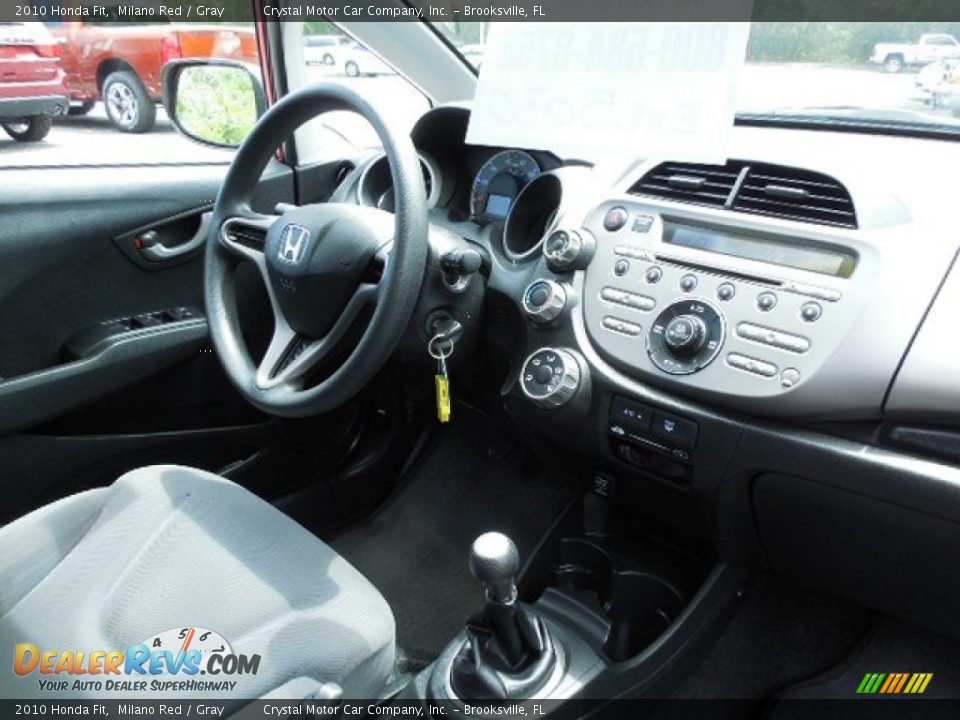 2010 Honda Fit Milano Red / Gray Photo #12