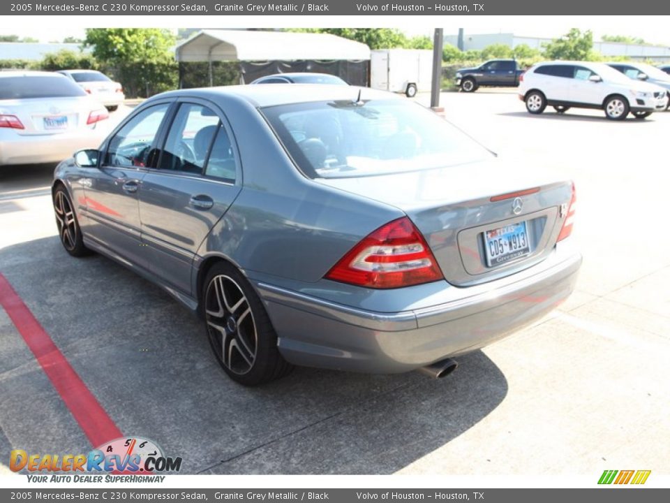 2005 Mercedes-Benz C 230 Kompressor Sedan Granite Grey Metallic / Black Photo #5