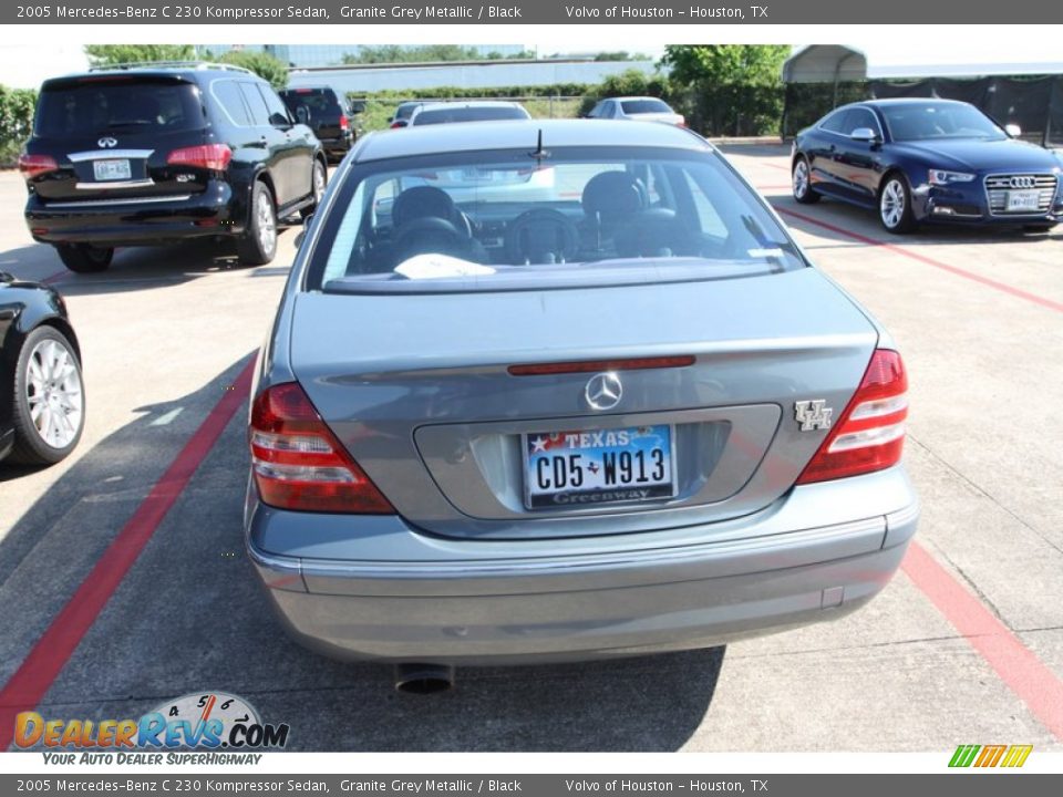 2005 Mercedes-Benz C 230 Kompressor Sedan Granite Grey Metallic / Black Photo #6