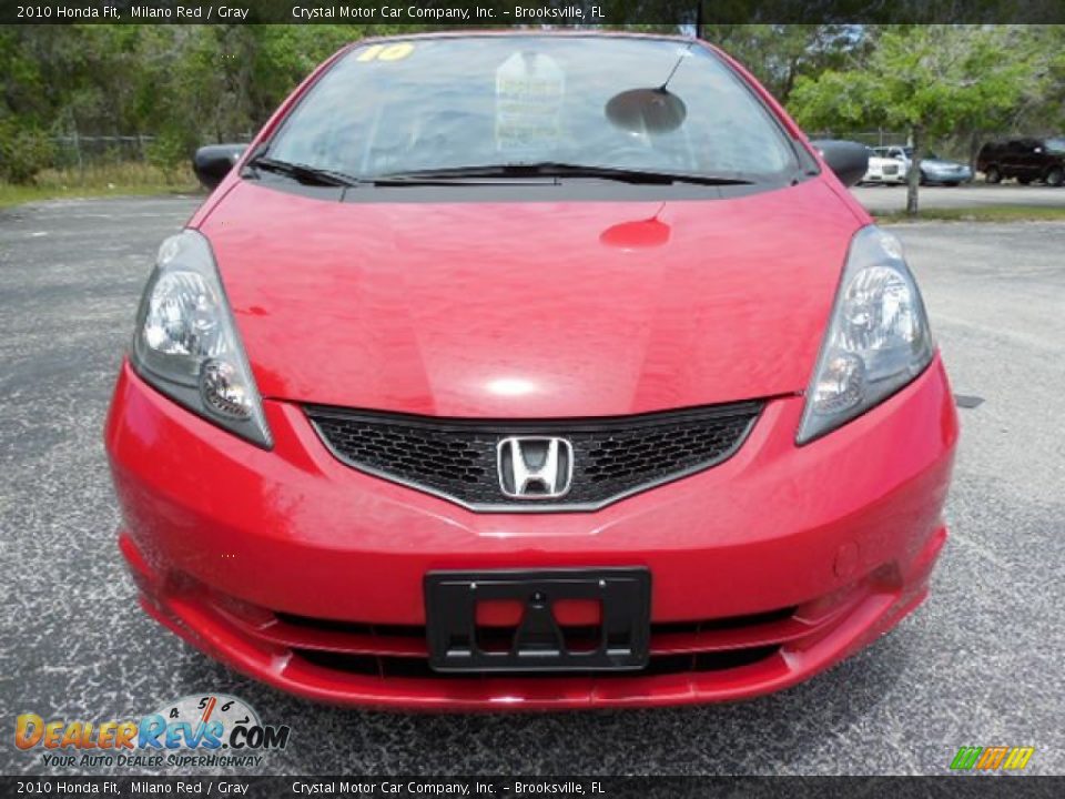 2010 Honda Fit Milano Red / Gray Photo #14