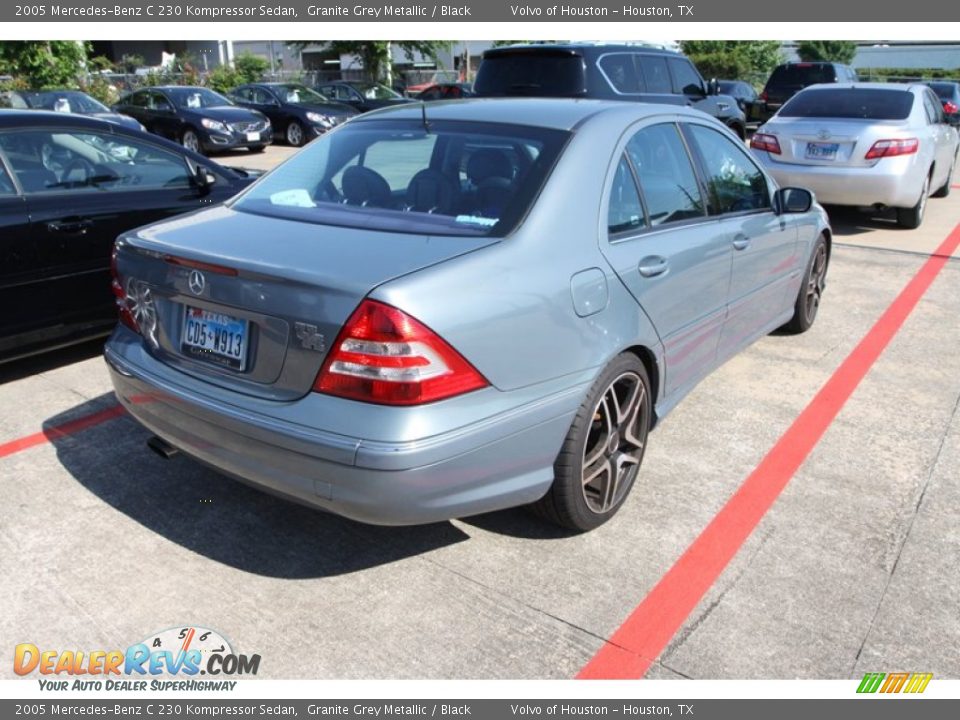 2005 Mercedes-Benz C 230 Kompressor Sedan Granite Grey Metallic / Black Photo #7
