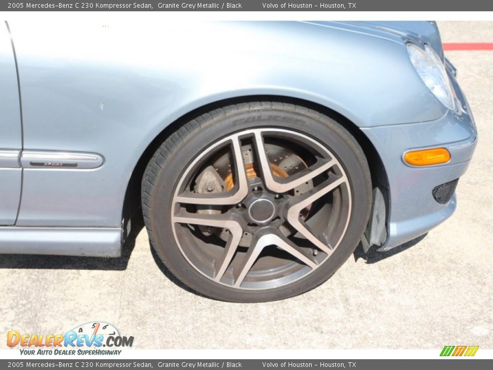 2005 Mercedes-Benz C 230 Kompressor Sedan Granite Grey Metallic / Black Photo #9