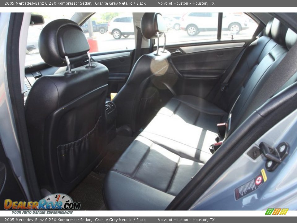 2005 Mercedes-Benz C 230 Kompressor Sedan Granite Grey Metallic / Black Photo #13