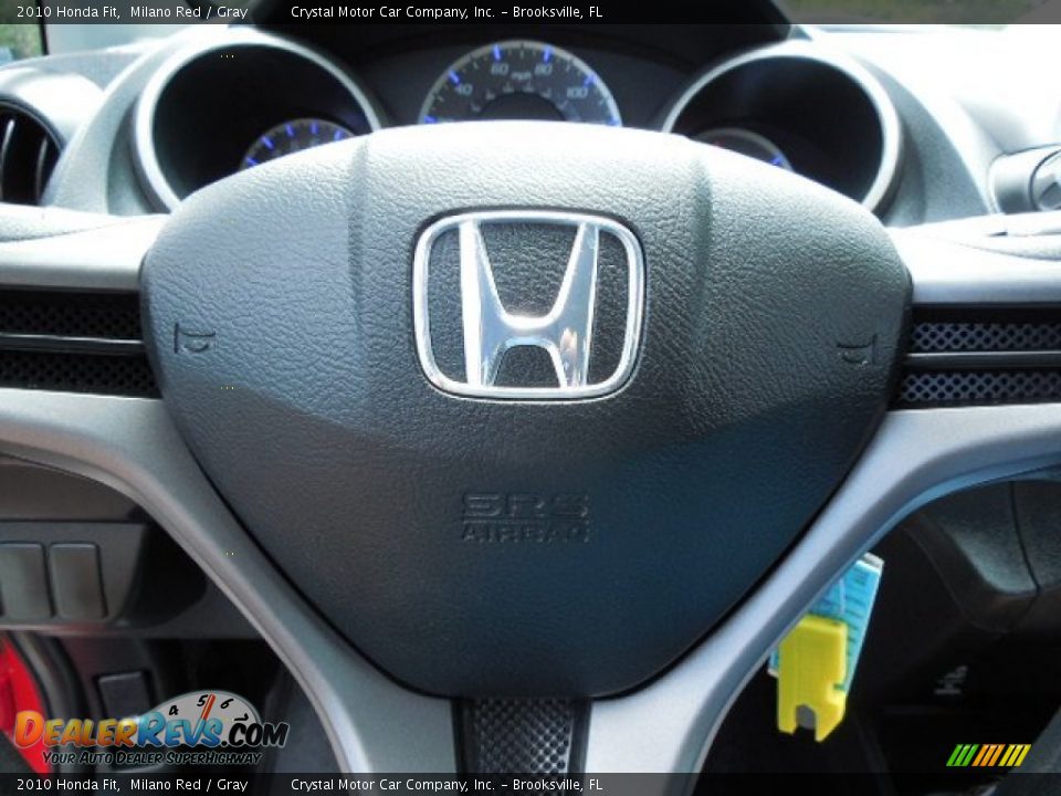 2010 Honda Fit Milano Red / Gray Photo #23