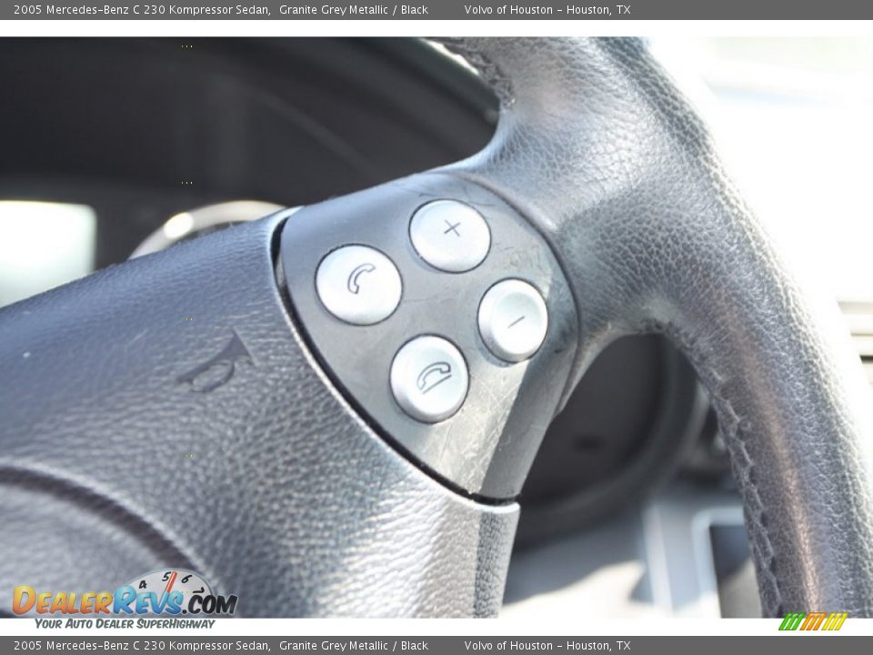 2005 Mercedes-Benz C 230 Kompressor Sedan Granite Grey Metallic / Black Photo #19
