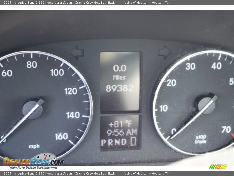 2005 Mercedes-Benz C 230 Kompressor Sedan Granite Grey Metallic / Black Photo #20