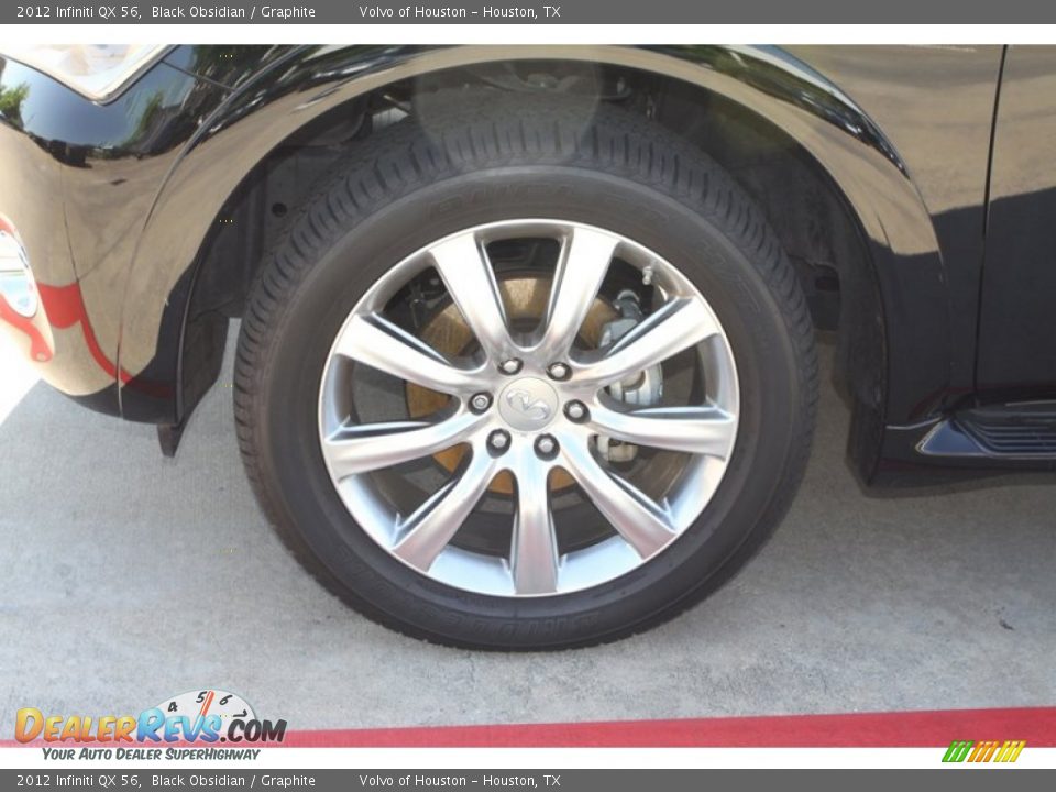 2012 Infiniti QX 56 Black Obsidian / Graphite Photo #4