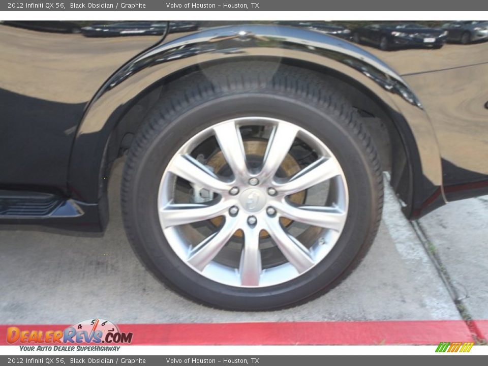 2012 Infiniti QX 56 Black Obsidian / Graphite Photo #5