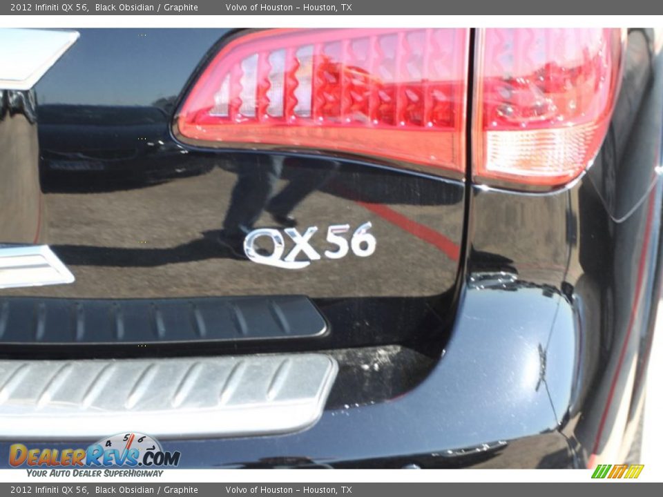 2012 Infiniti QX 56 Black Obsidian / Graphite Photo #9