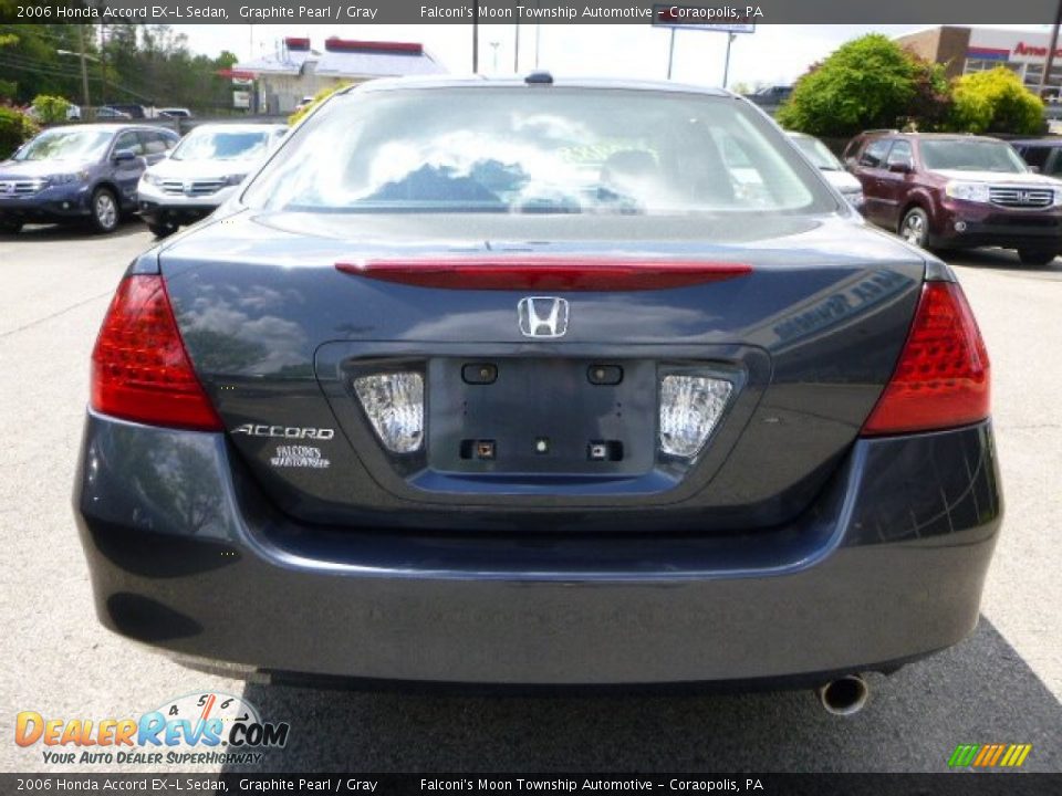 2006 Honda Accord EX-L Sedan Graphite Pearl / Gray Photo #4
