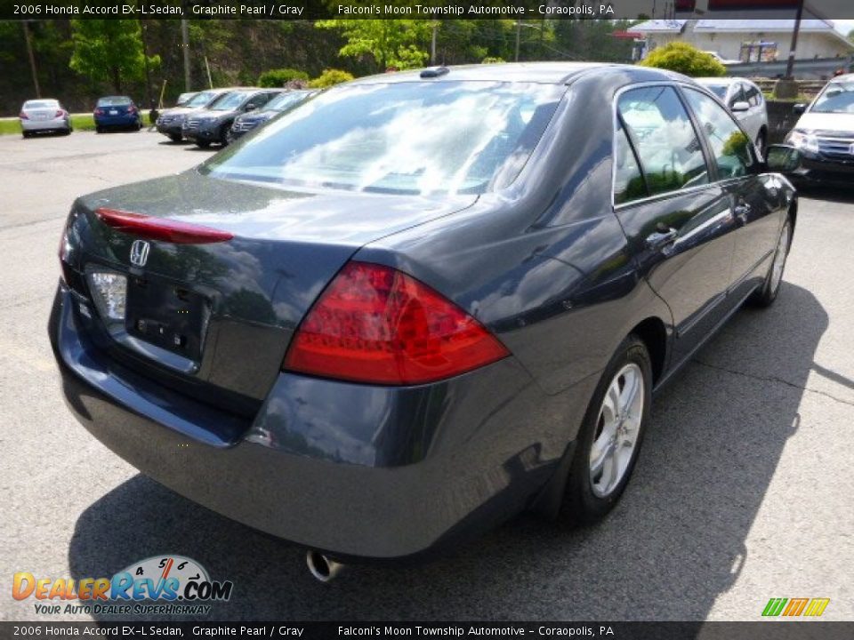 2006 Honda Accord EX-L Sedan Graphite Pearl / Gray Photo #5