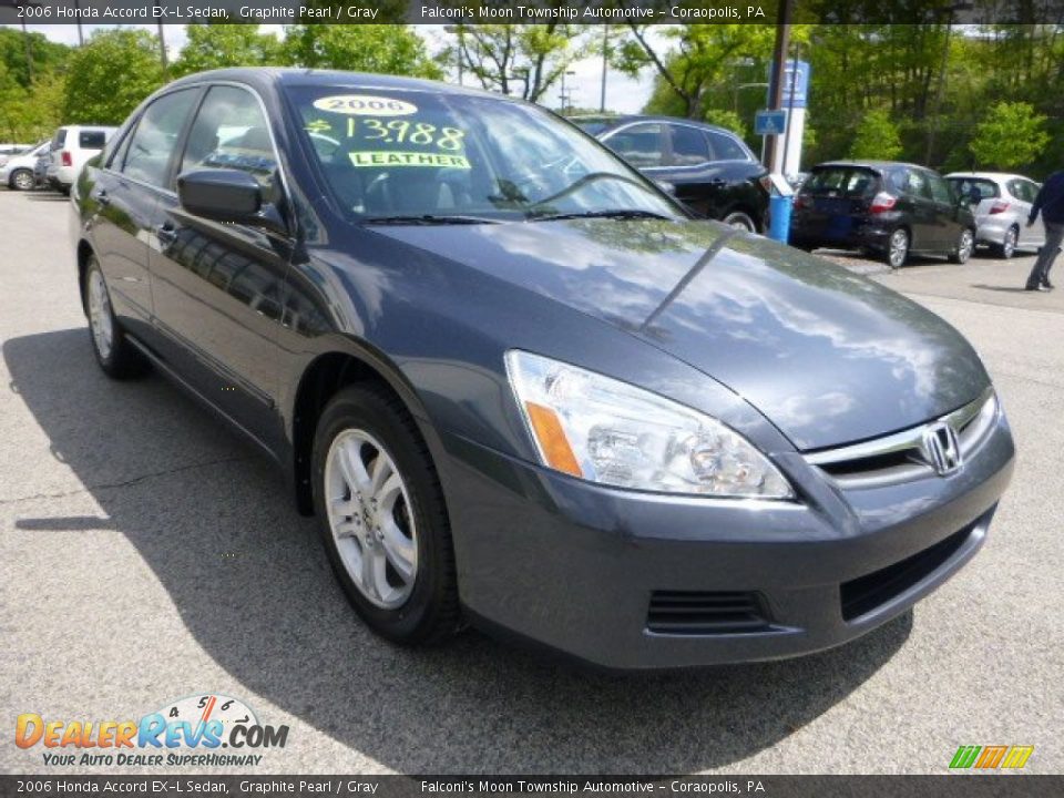 2006 Honda Accord EX-L Sedan Graphite Pearl / Gray Photo #7