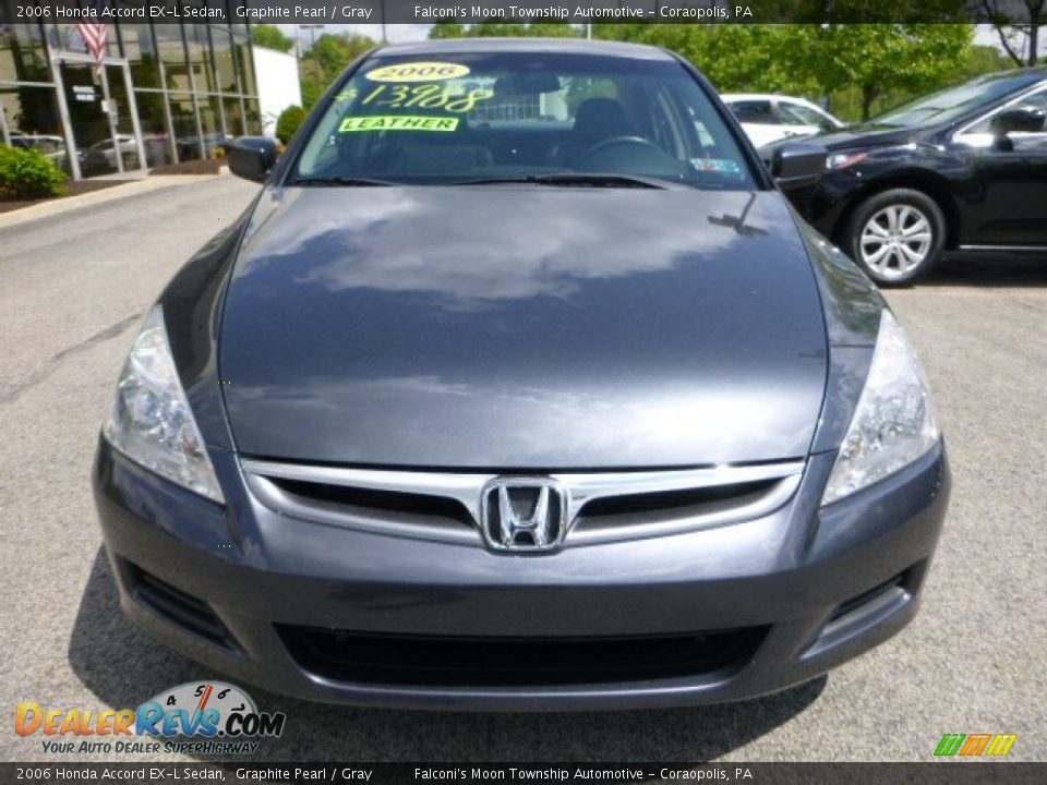 2006 Honda Accord EX-L Sedan Graphite Pearl / Gray Photo #8