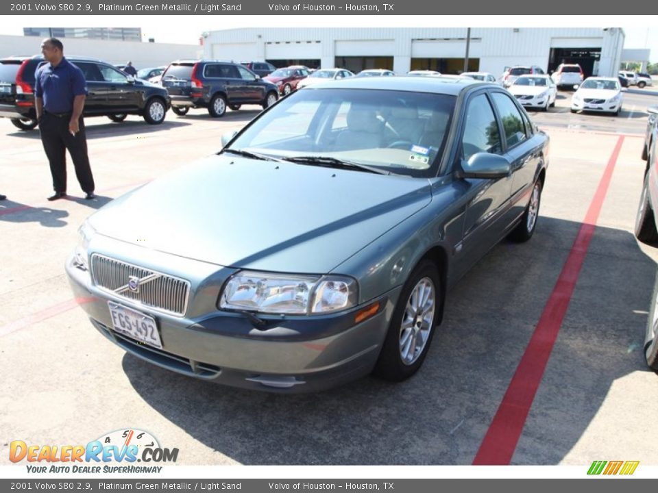2001 Volvo S80 2.9 Platinum Green Metallic / Light Sand Photo #3