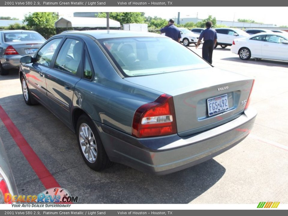 2001 Volvo S80 2.9 Platinum Green Metallic / Light Sand Photo #4