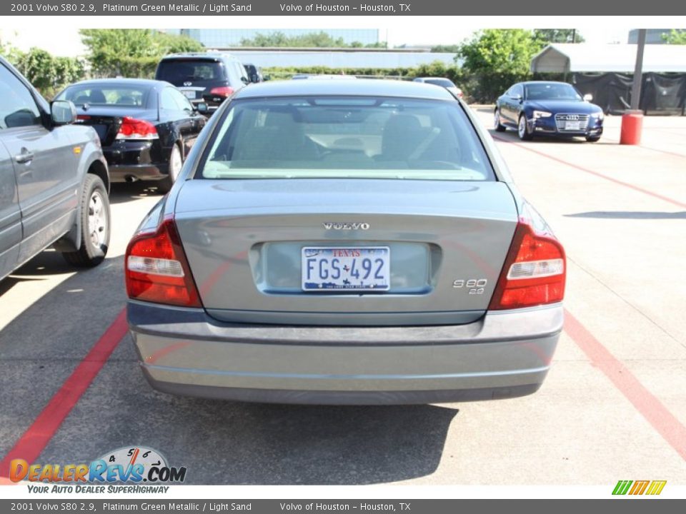 2001 Volvo S80 2.9 Platinum Green Metallic / Light Sand Photo #5