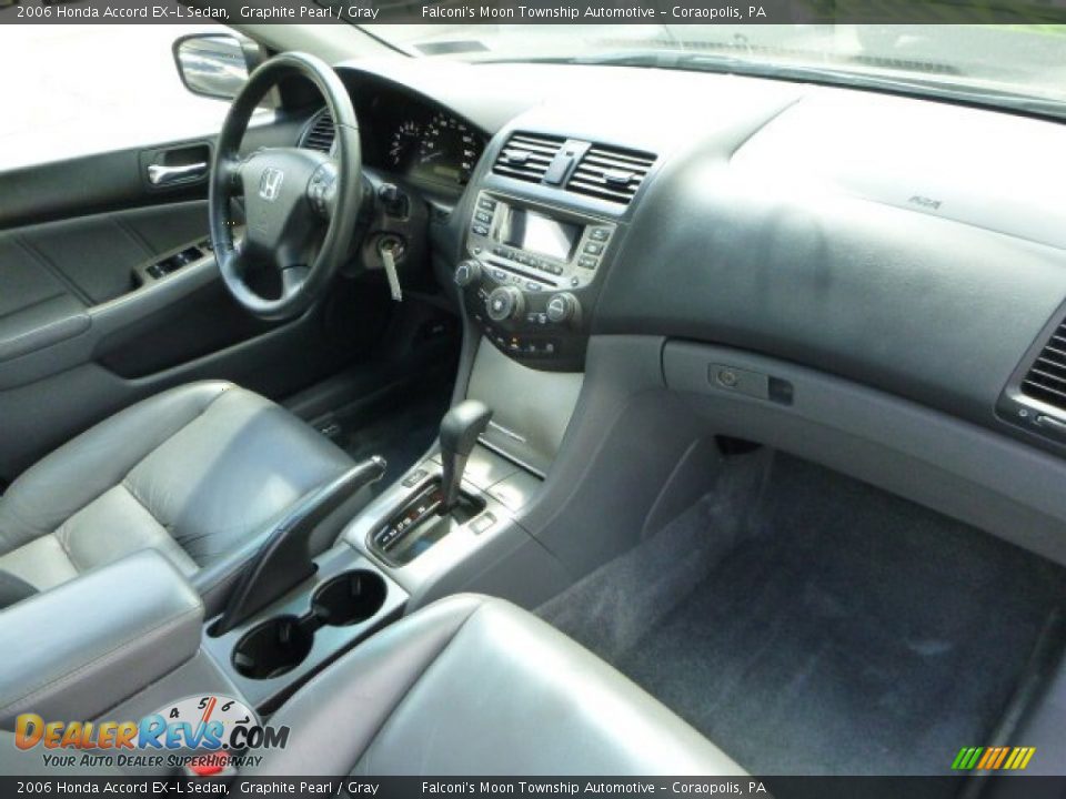 2006 Honda Accord EX-L Sedan Graphite Pearl / Gray Photo #11