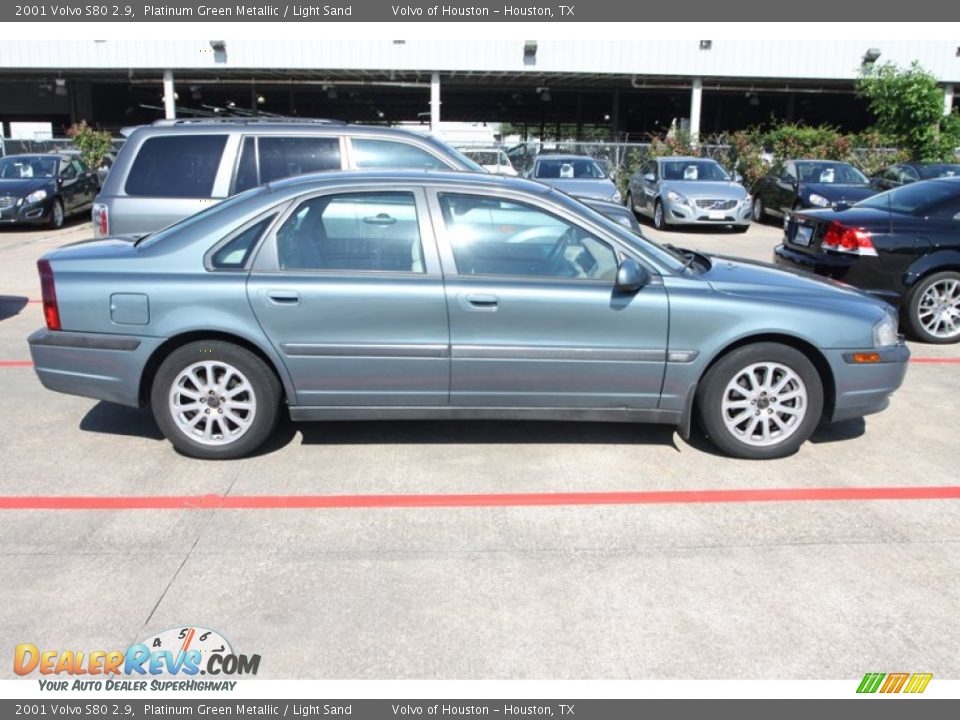 2001 Volvo S80 2.9 Platinum Green Metallic / Light Sand Photo #7