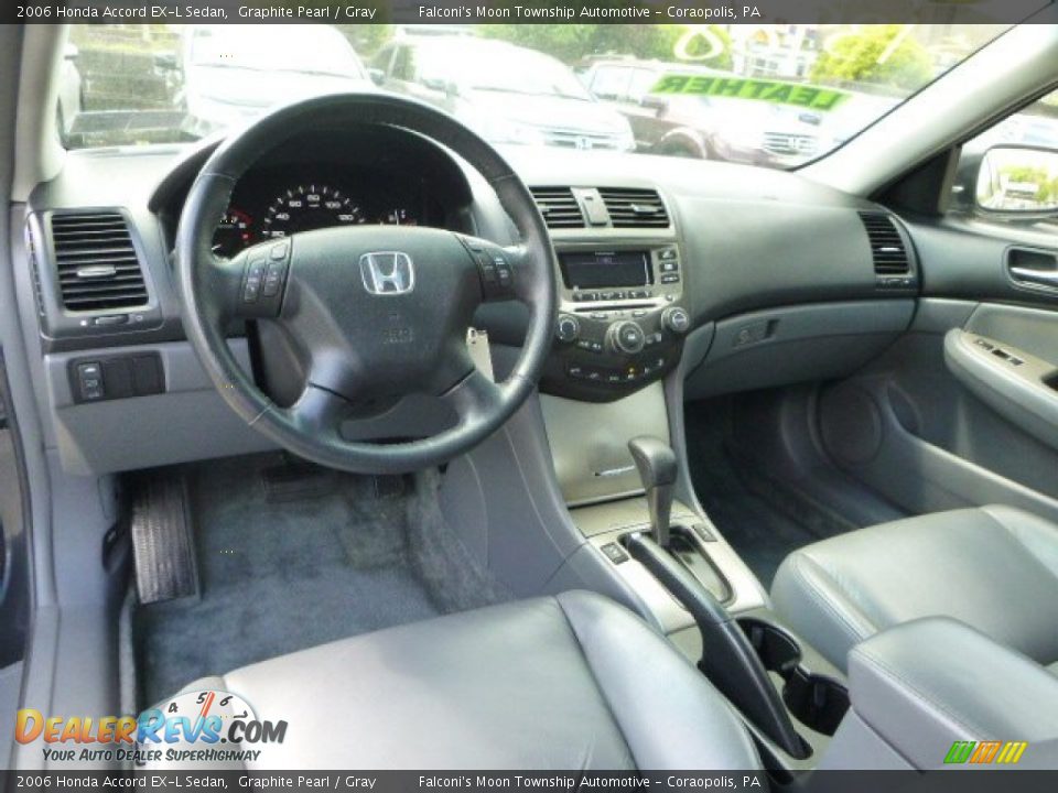 2006 Honda Accord EX-L Sedan Graphite Pearl / Gray Photo #17