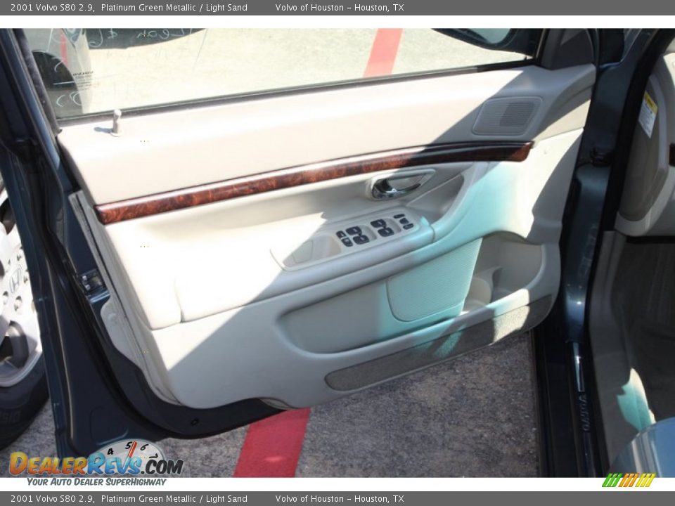 2001 Volvo S80 2.9 Platinum Green Metallic / Light Sand Photo #17