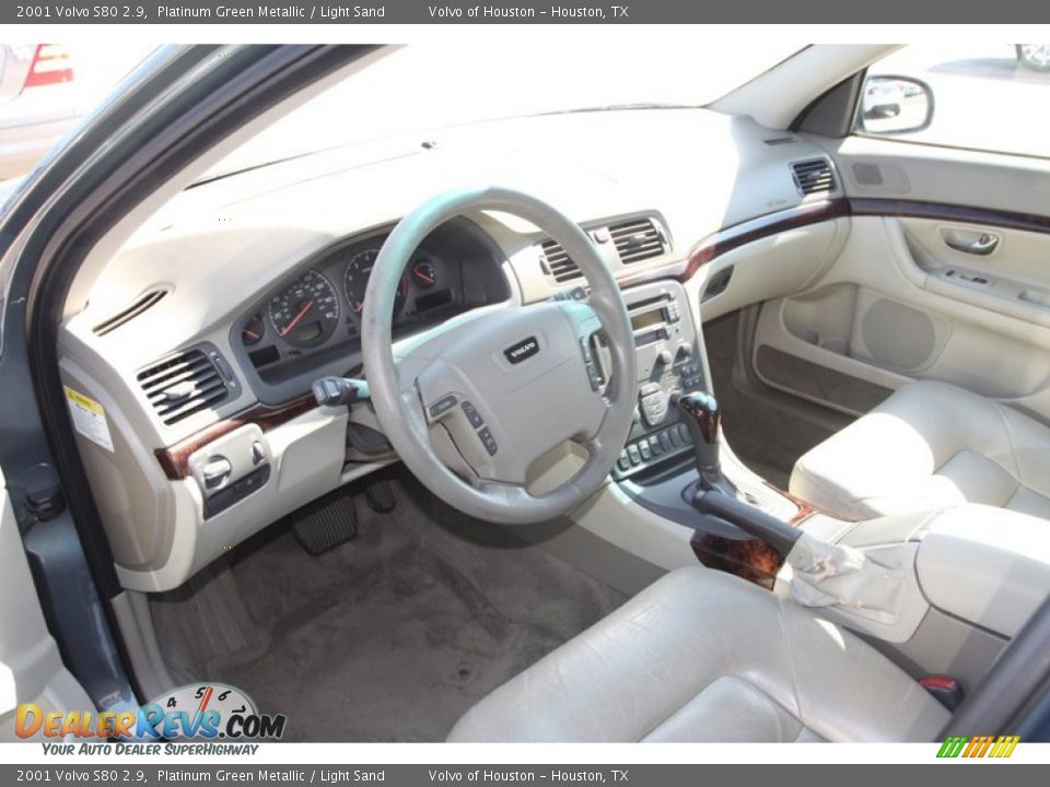 2001 Volvo S80 2.9 Platinum Green Metallic / Light Sand Photo #18