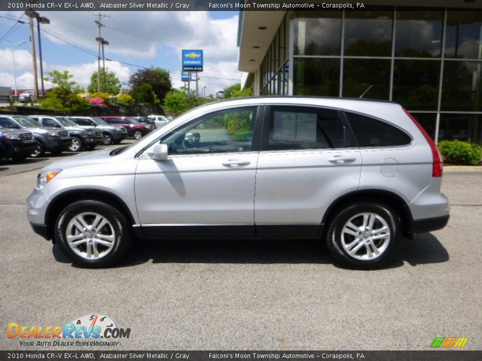 2010 Honda CR-V EX-L AWD Alabaster Silver Metallic / Gray Photo #2