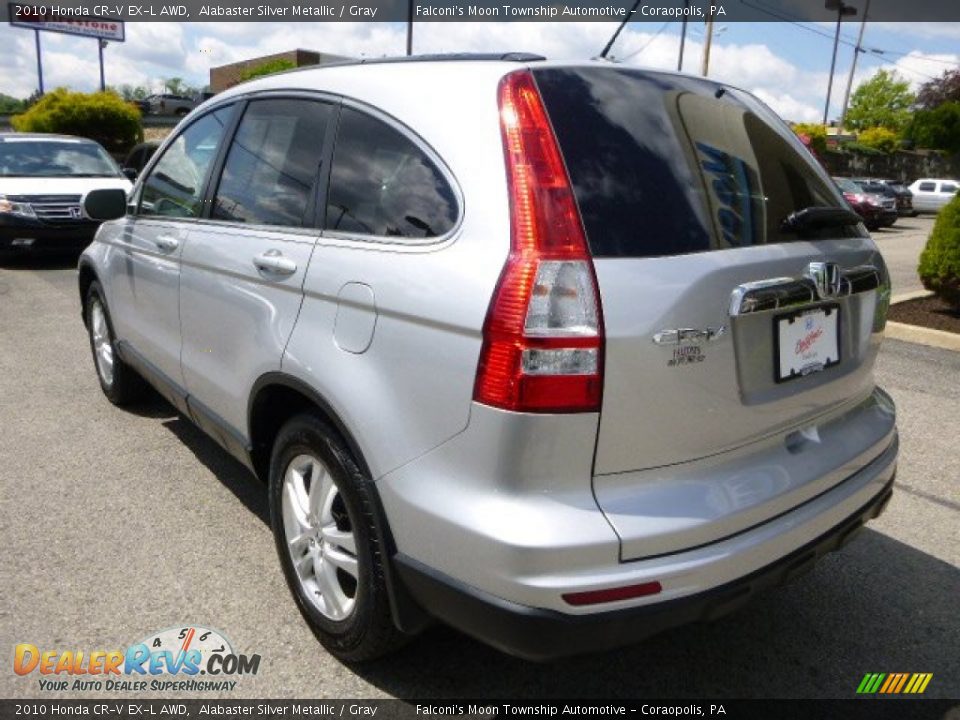 2010 Honda CR-V EX-L AWD Alabaster Silver Metallic / Gray Photo #3