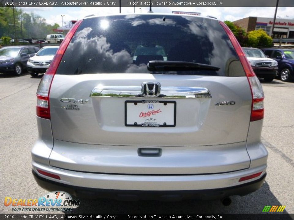 2010 Honda CR-V EX-L AWD Alabaster Silver Metallic / Gray Photo #4