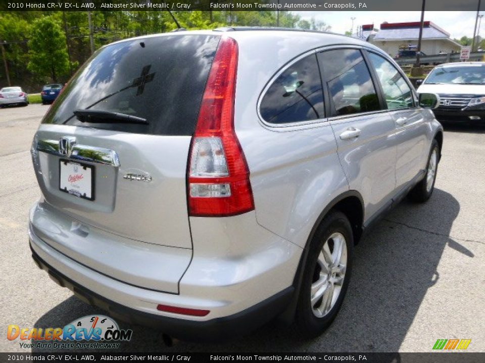 2010 Honda CR-V EX-L AWD Alabaster Silver Metallic / Gray Photo #5