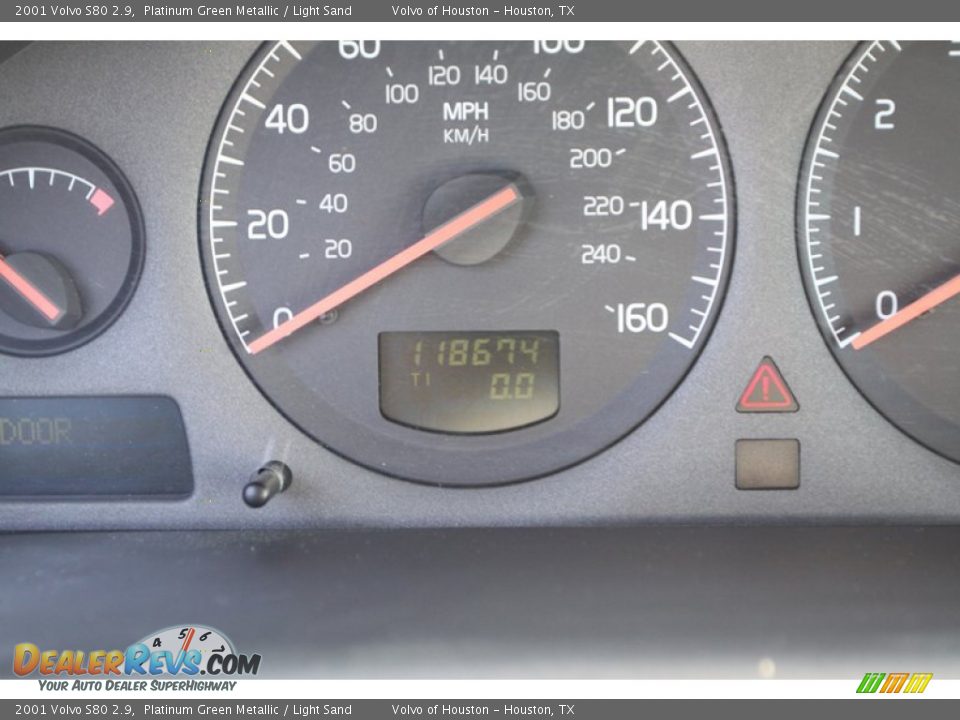 2001 Volvo S80 2.9 Platinum Green Metallic / Light Sand Photo #24