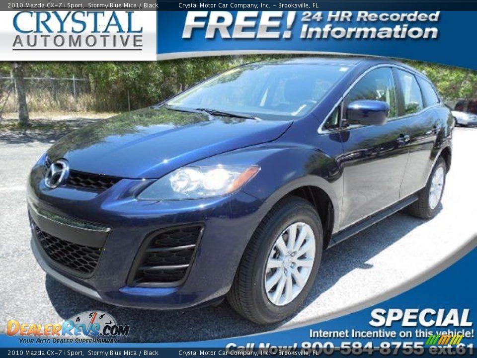 2010 Mazda CX-7 i Sport Stormy Blue Mica / Black Photo #1