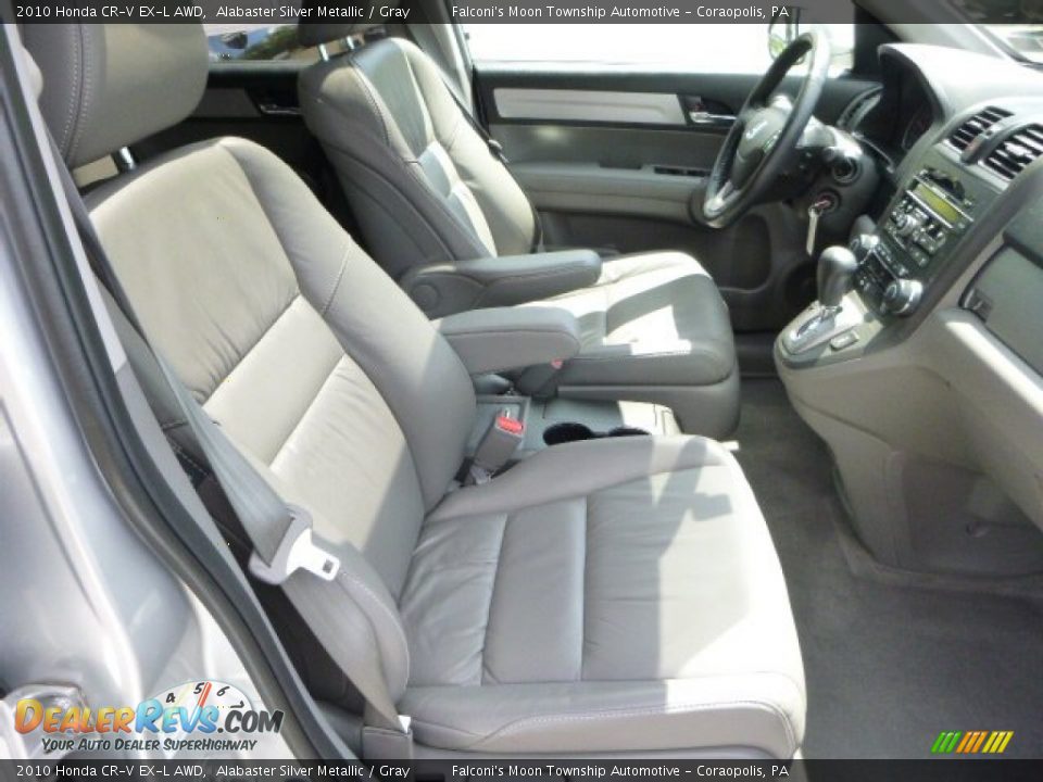 2010 Honda CR-V EX-L AWD Alabaster Silver Metallic / Gray Photo #10