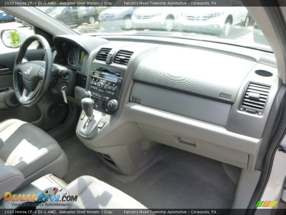 2010 Honda CR-V EX-L AWD Alabaster Silver Metallic / Gray Photo #11