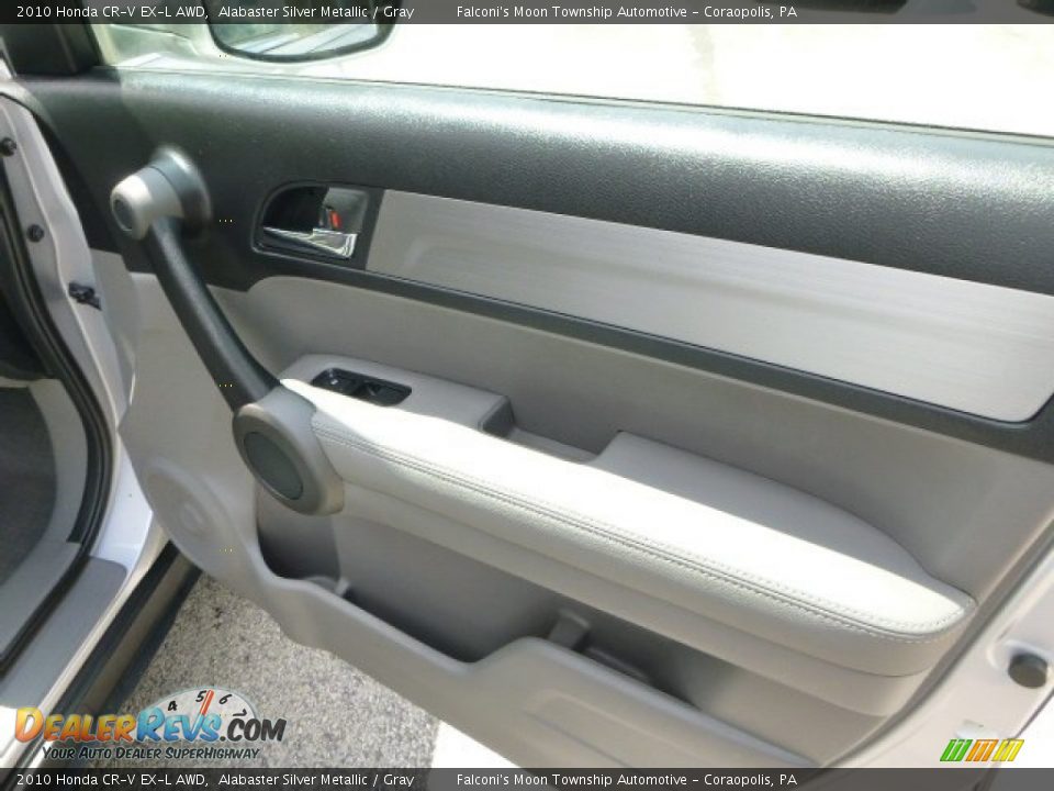 2010 Honda CR-V EX-L AWD Alabaster Silver Metallic / Gray Photo #12