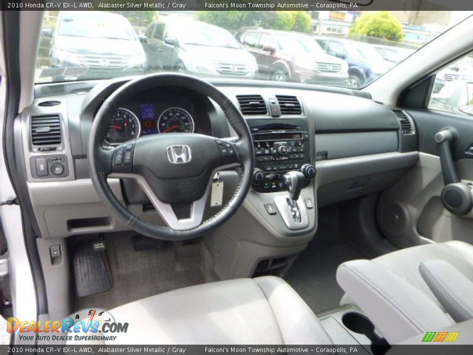 2010 Honda CR-V EX-L AWD Alabaster Silver Metallic / Gray Photo #17